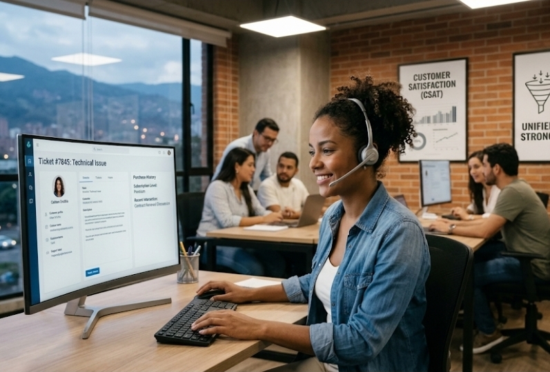 The Total Convergence Unifying Technical Support and Commercial Intelligence in CRM